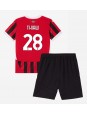 AC Milan Malick Thiaw #28 Replika Hemmakläder Barn 2024-25 Kortärmad (+ byxor)